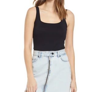 BP Black Thong Bodysuit - Size XXS